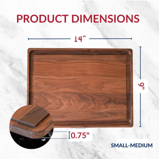 **NEW!** Small-Medium Walnut Wood Cutting Board