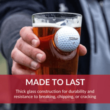 Pint Glass with Golf Ball by BenShot