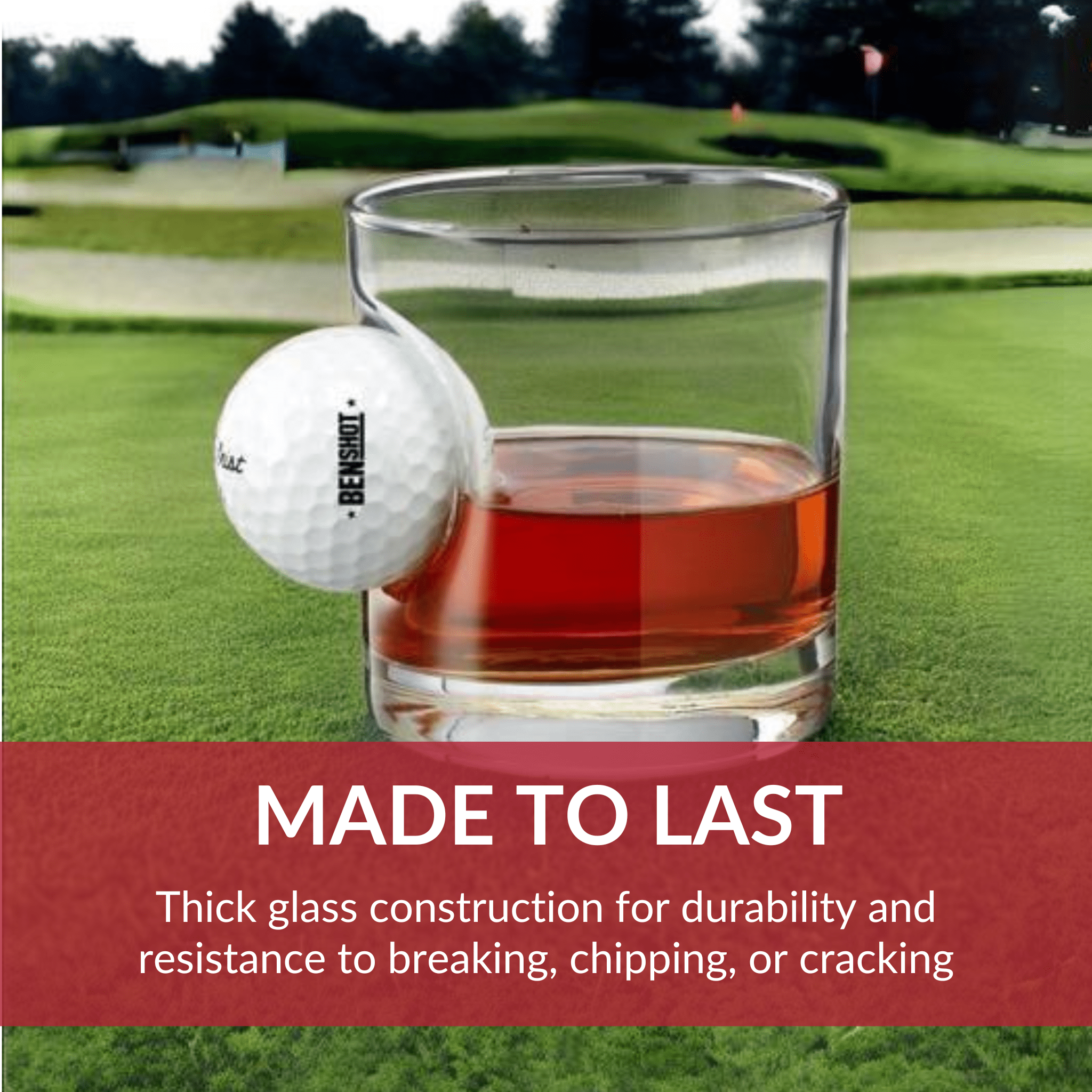 Rocks Glass with Golf Ball by BenShot