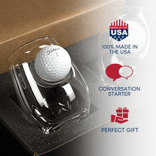 Stemless Wine Glass with Golf Ball by BenShot