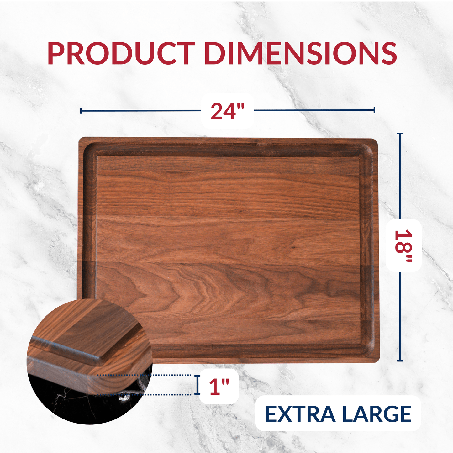 Extra Large Walnut Wood Cutting Board/return A grade