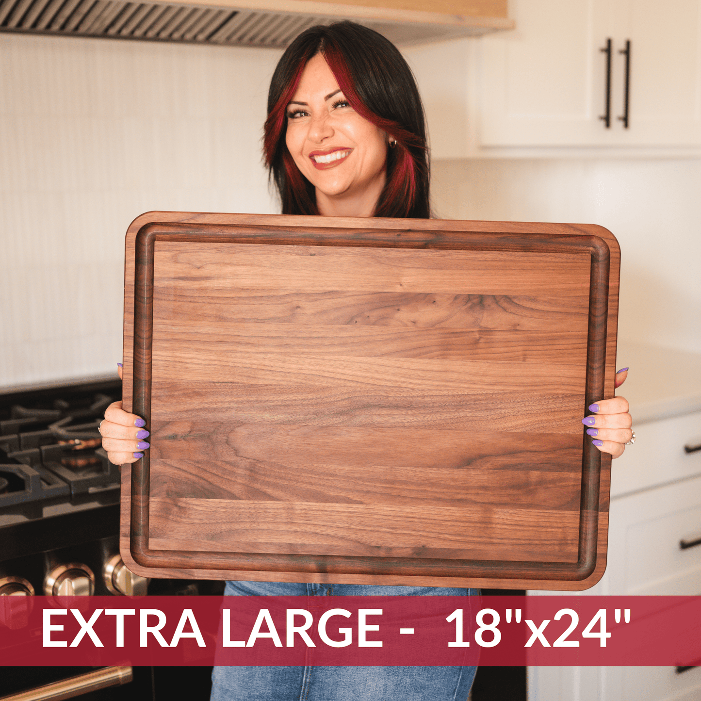 Extra Large Walnut Wood Cutting Board/return B grade