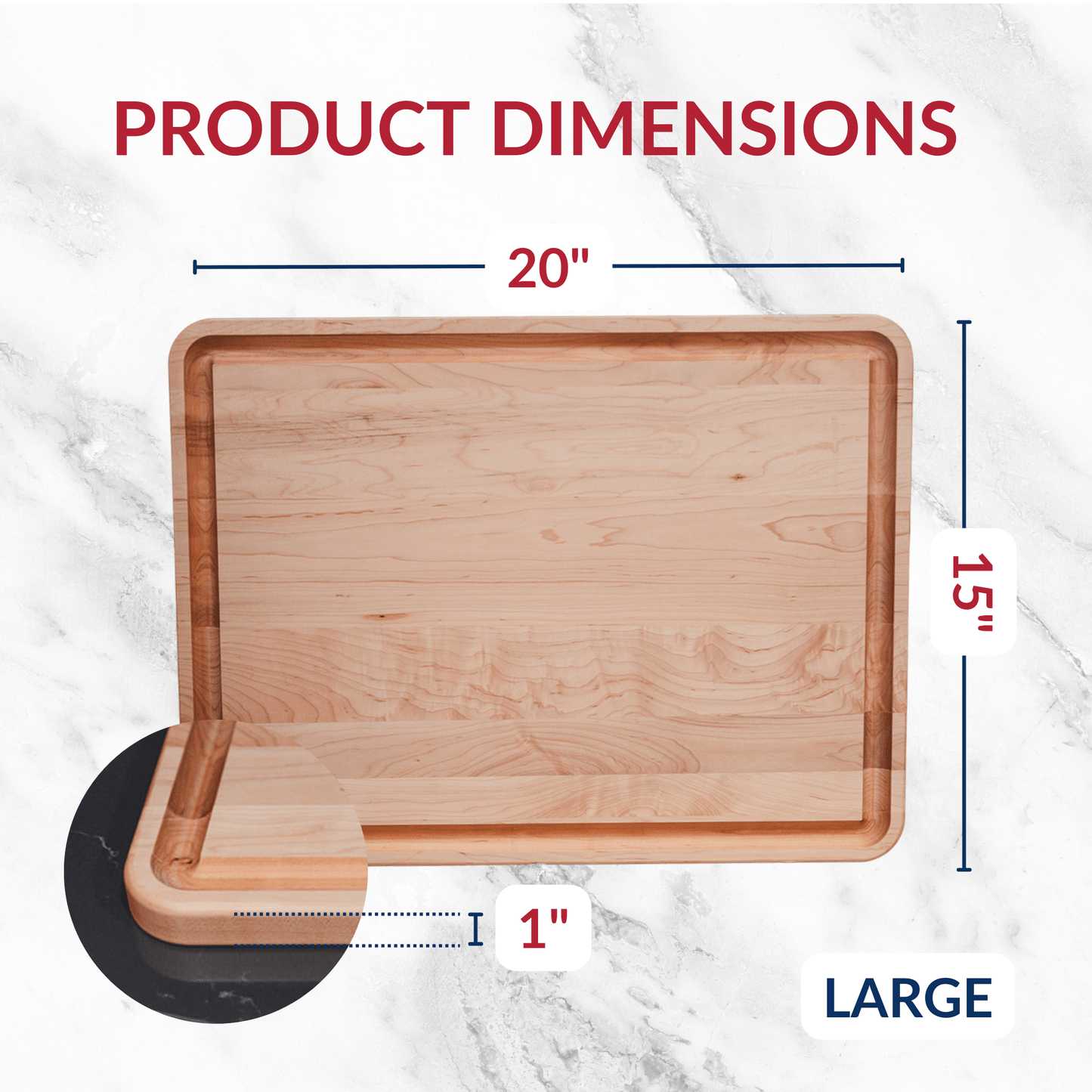 Large Maple Wood Cutting Board/return B grade