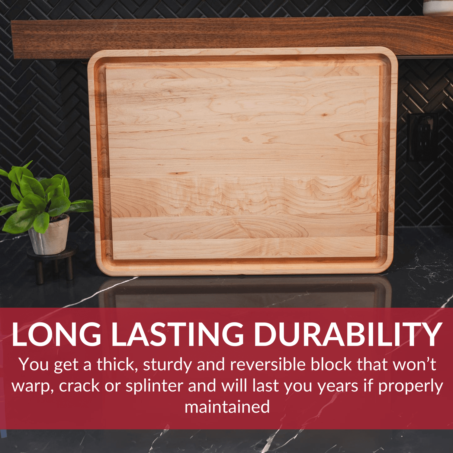 Large Maple Wood Cutting Board/return B grade