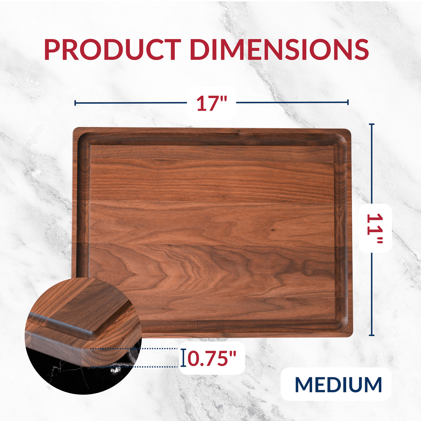 Medium Walnut Wood Cutting Board/return A grade