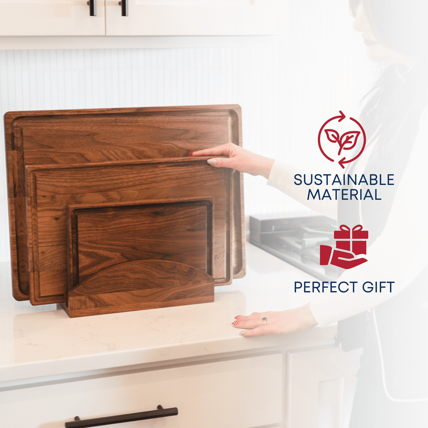 Medium Walnut Wood Cutting Board/return B grade