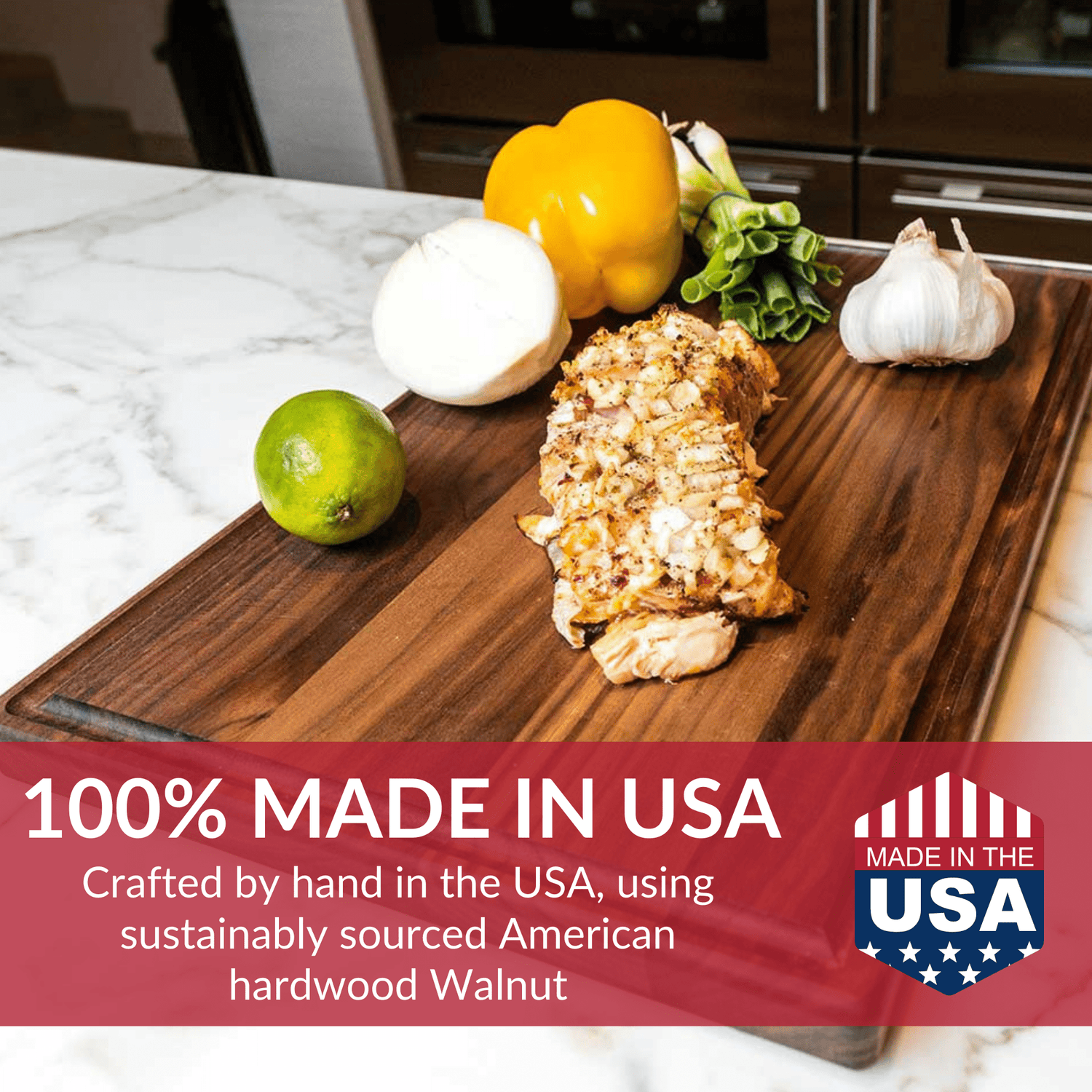 Small Walnut Wood Cutting Board/return B grade