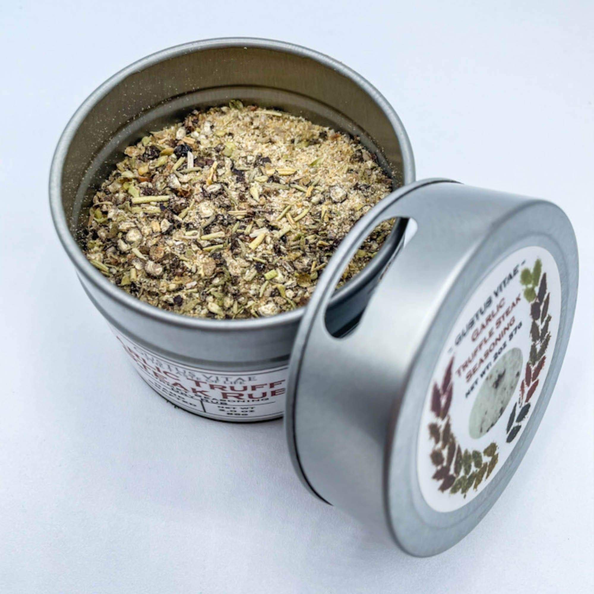 Gustus Vitae Garlic Truffle Steak Rub by Gustus Vitae Tin