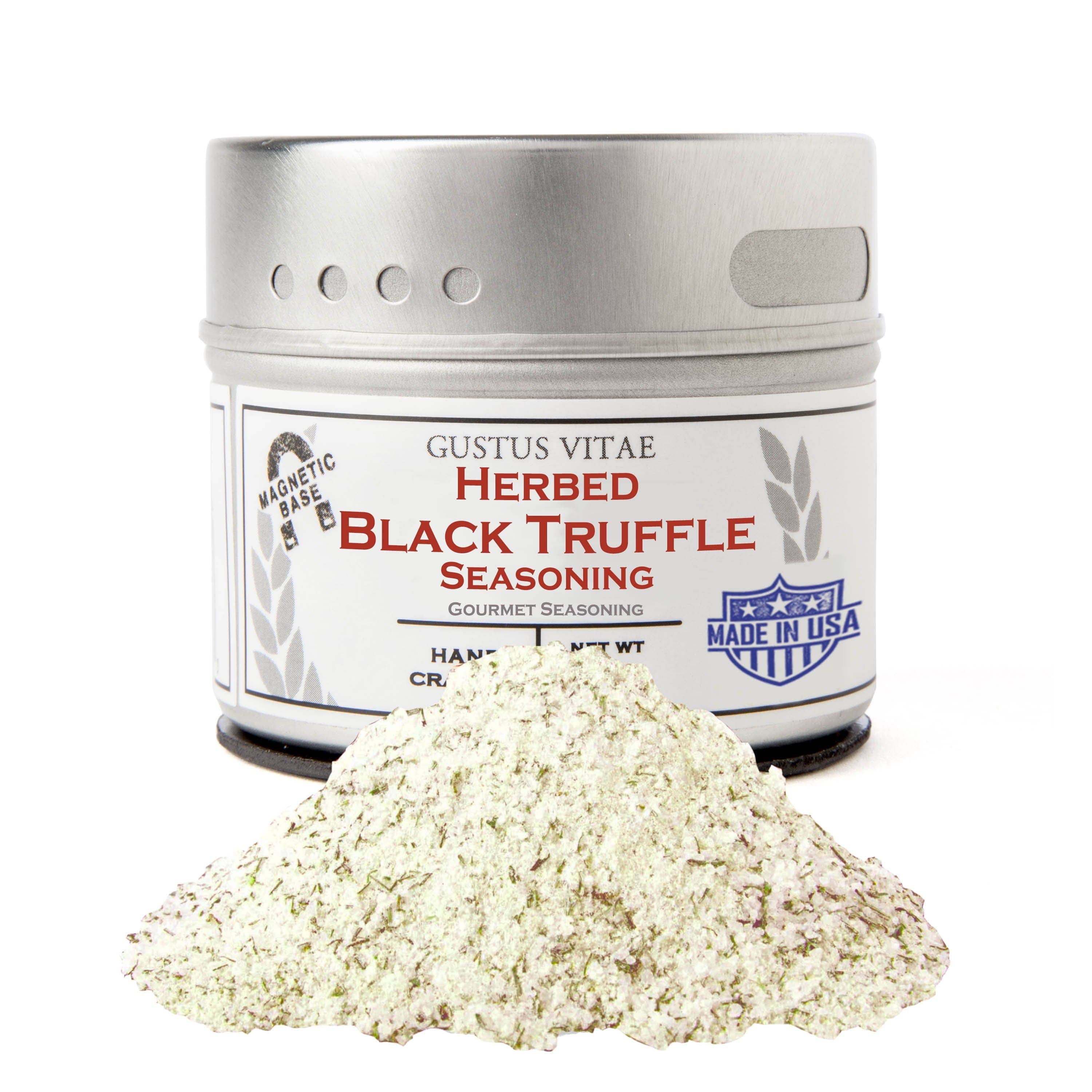 Gustus Vitae Herbed Black Truffle Seasoning by Gustus Vitae Tin