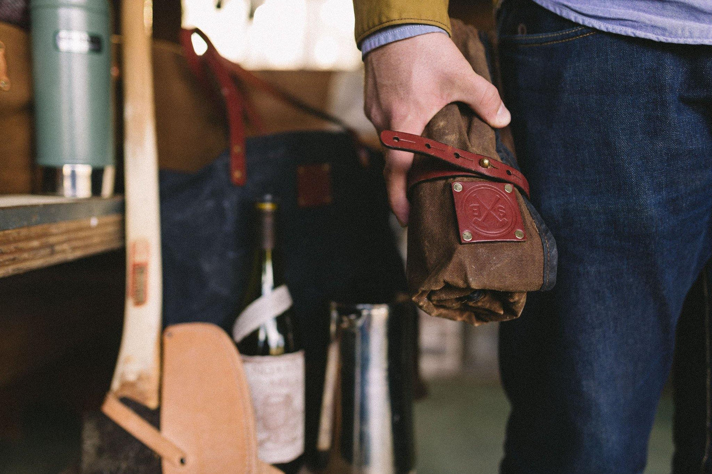 Sturdy Brothers The Orville Waxed Canvas Tool Roll by Sturdy Brothers
