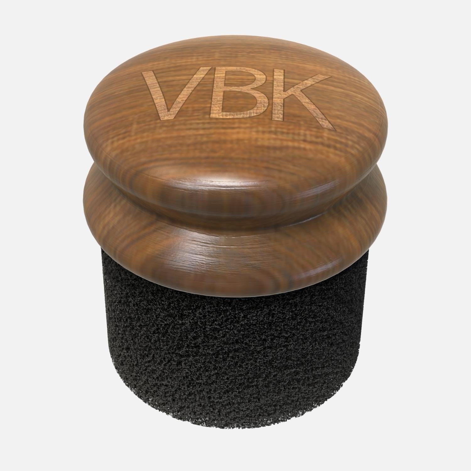 Stylish walnut wood oil applicator