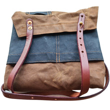 Leather straps and copper rivets